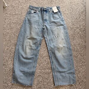 Madewell Light Blue Barrel Jeans